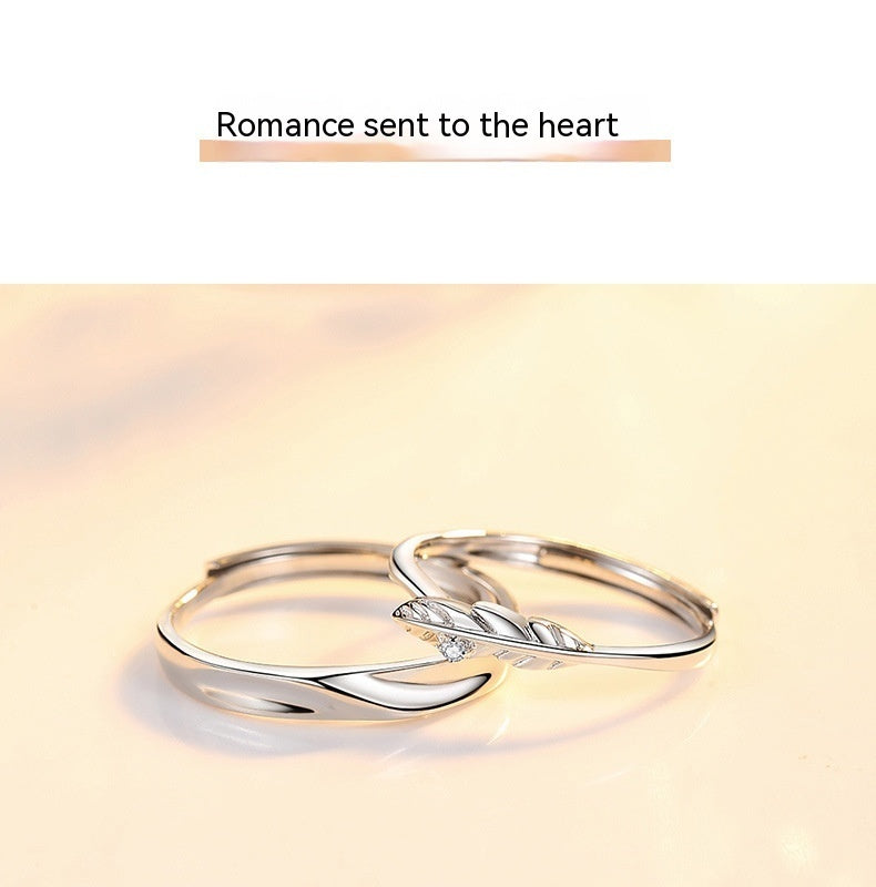 Couple Fashion Unique Feather Fashion Couple Couple Ring