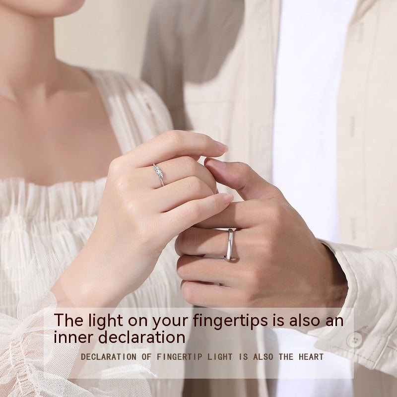 Couple Fashion Unique Feather Fashion Couple Couple Ring