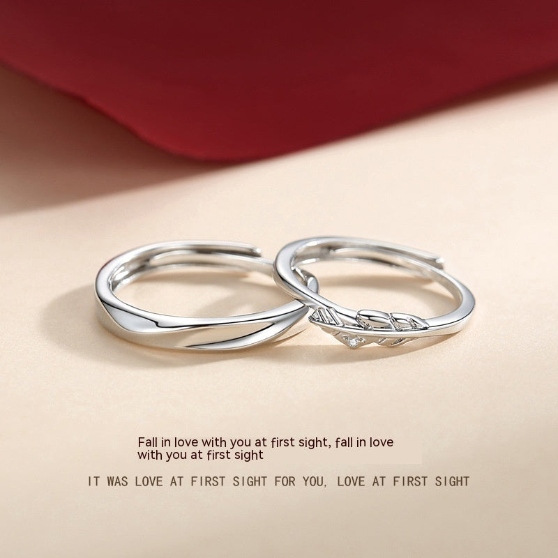 Couple Fashion Unique Feather Fashion Couple Couple Ring