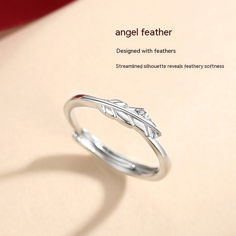 Couple Fashion Unique Feather Fashion Couple Couple Ring